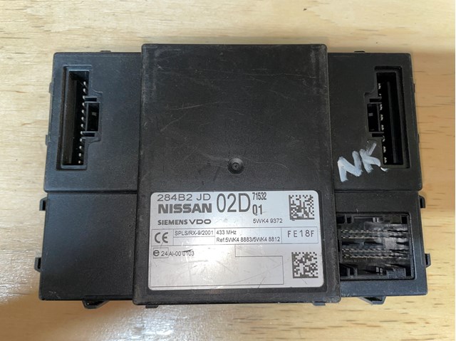 Блок комфорту 284B2JD02D NISSAN