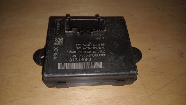 Блок комфорту задніх дверей 31318963 VOLVO