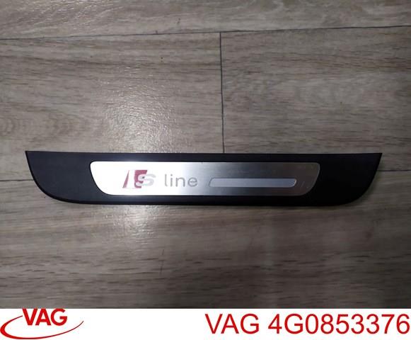 Накладка дверного порога внутрішня, задні праві 4G0853376 VAG