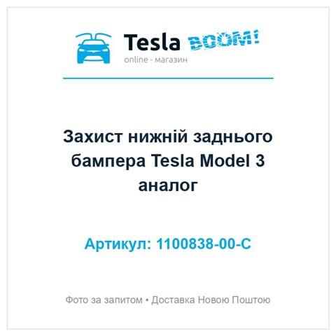 Захист днища, задній 110083800C TESLA