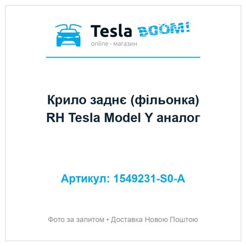 Крило заднє праве 1549231S0A TESLA