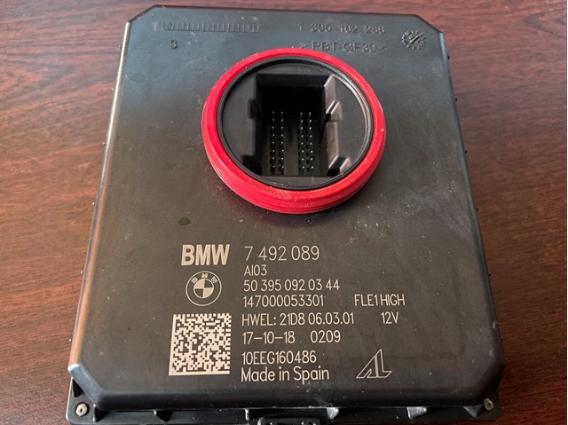 Модуль керування (ЕБУ) світлом фар 63117429896 BMW