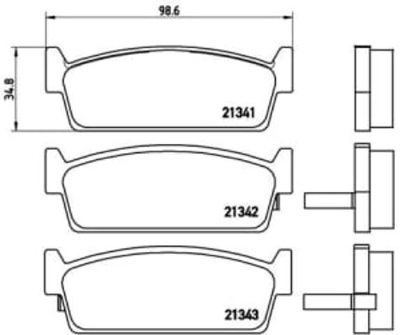 Колодки гальмівні передні, дискові BR0324 AMP