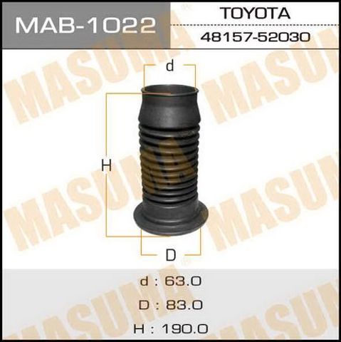Чохол амортизатора переднього MAB1022 MASUMA
