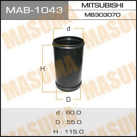 Чохол амортизатора переднього MAB1043 MASUMA