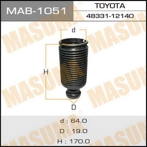 Відбійник амортизатора переднього MAB1051 MASUMA