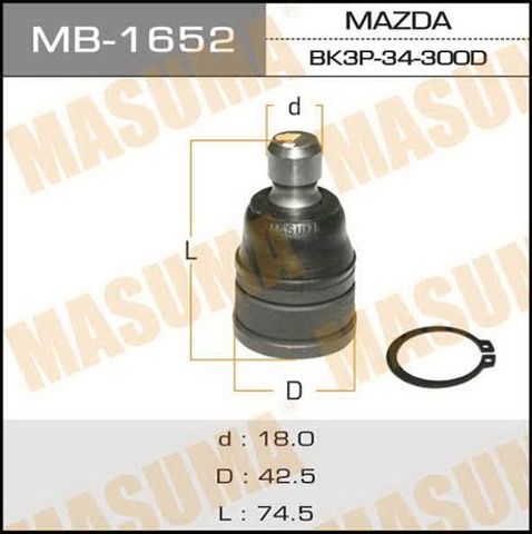 Кульові на авто MB1652 MASUMA