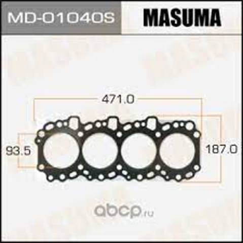 Прокладка ГБЦ MD01040S MASUMA