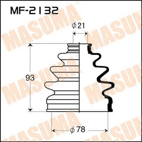 Пильник ШРУСа зовнішній, передній піввісі MF2132 MASUMA