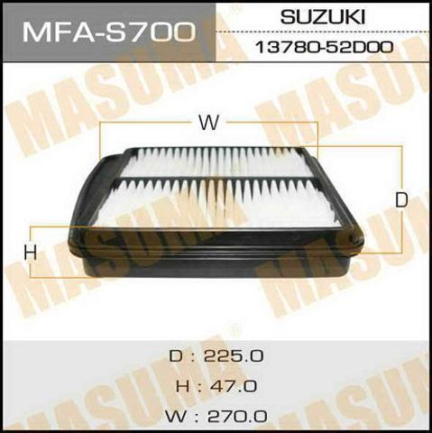 Повітряний фільтр двигуна MFAS700 MASUMA