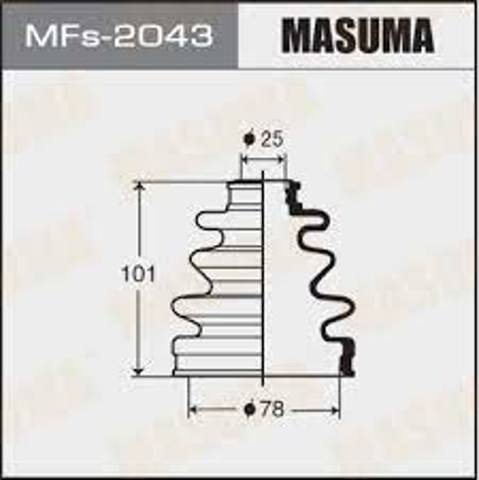 Пильник ШРУСа зовнішній, передній піввісі MFS2043 MASUMA