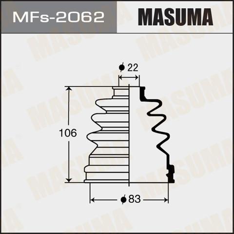 Пильник ШРУСа внутрішній, передній піввісі MFS2062 MASUMA