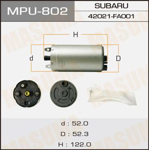 Елемент-турбінка паливного насосу MPU802 MASUMA