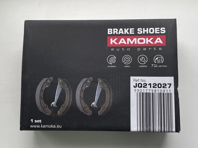 Гальмівні колодки гальма стоянки JQ212027 KAMOKA