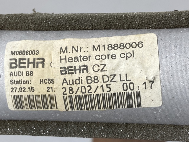 Радіатор опалювача салону 8K0898037A VAG