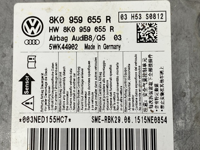 Блок управління airbag 8K0959655R VAG