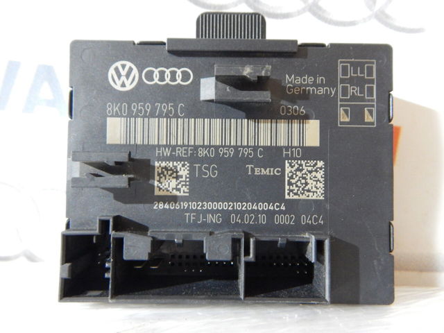 Блок комфорту задніх дверей 8K0959795C VAG