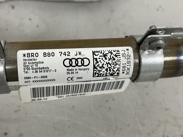 Подушка безпеки, шторка бічна, права, AIRBAG 8R0880742J VAG