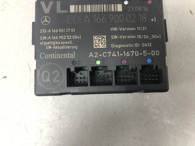 Блок комфорту передніх дверей A1669000218 MERCEDES