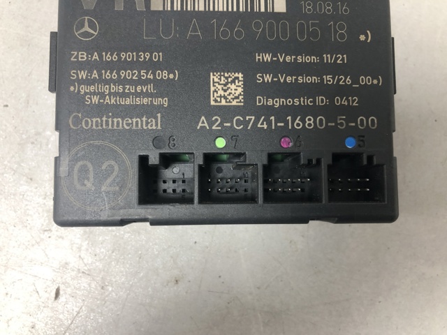 Блок комфорту передніх дверей A1669000518 MERCEDES