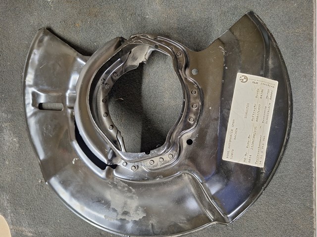 Кожух гальмівного диска 34111161765 BMW
