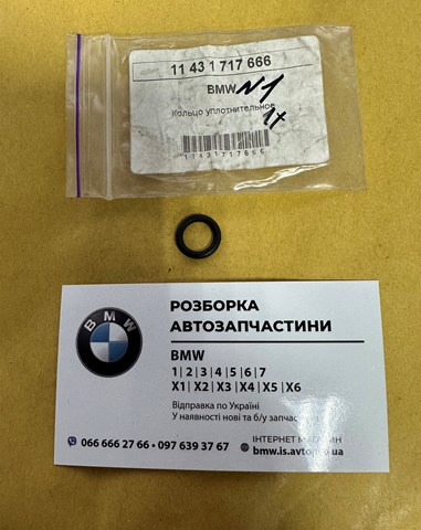 Прокладка клапанної кришки двигуна, кільце 11431717666 BMW