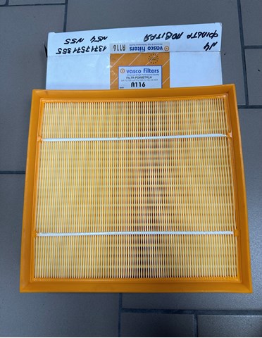Повітряний фільтр двигуна A116 Vasco Filters