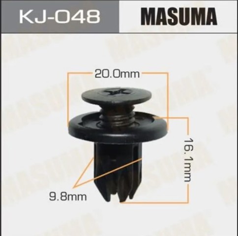 Кліпса бампера переднього KJ048 MASUMA
