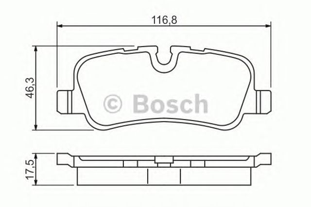 Bosch  гальмівні колодки задн. range rover sport 05- discovery 04- 0 986 494 148