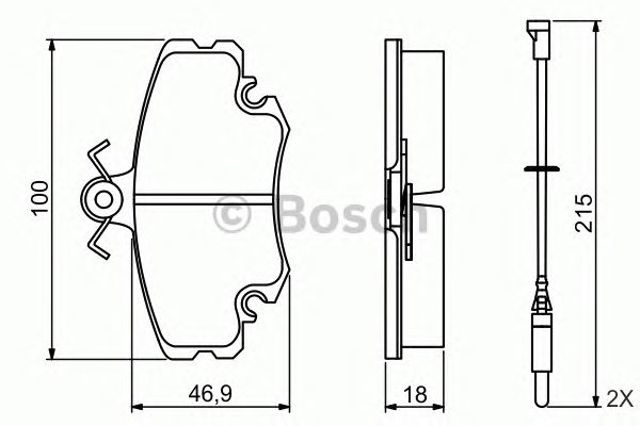 Гальмівні колодки 0986495212 BOSCH