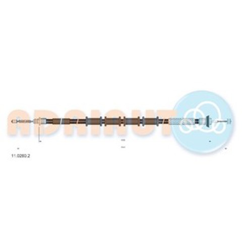 Трос ручного гальма задній, правий/лівий 1102602 ADRIAUTO