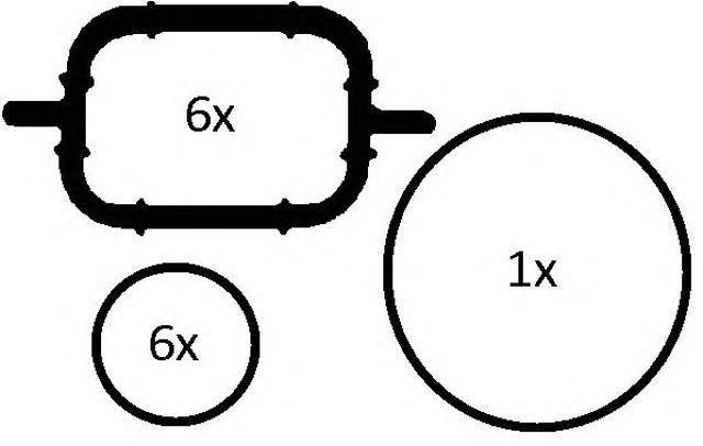 Прокладка колектора впуск (к-кт) bmw 3/5/7/x3/x5 2.5-3.0 d 98- 228.690