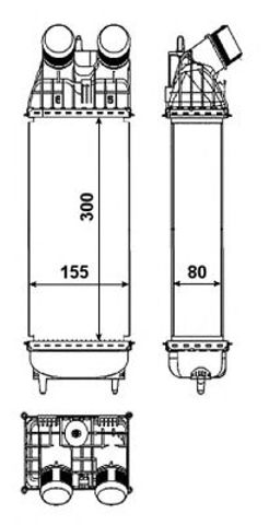Радіатор інтеркулера citroen c3/peugeot 2008/207/208 1.4-1.6hdi 09- 30460