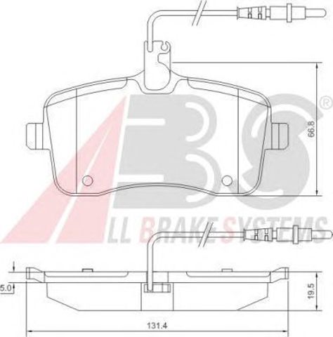 Тормозні колодки 37430 ABS