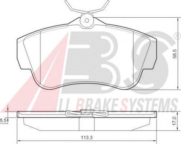 Колодки гальмові задні, дискові 37590 ABS