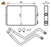 Радіатор опалювача салону 54211 NRF