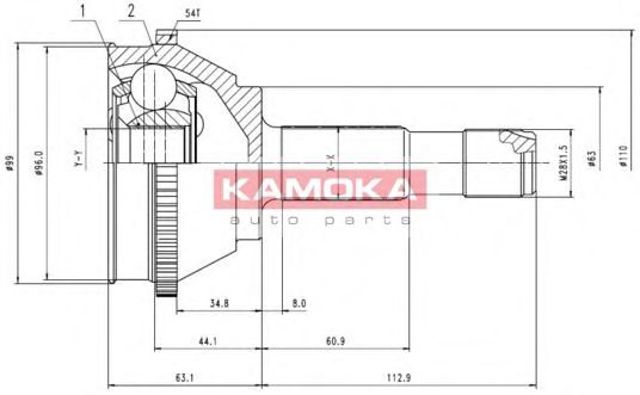 ШРУС зовнішній 6506 KAMOKA