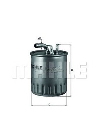 Фільтр палива KL1002 MAHLE