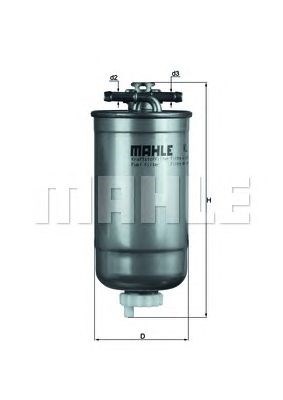 Фільтр тонкого очищення палива KL147D MAHLE