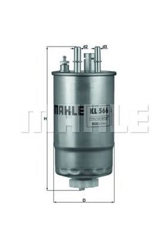 Фільтр-відстійник палива грубої очистки KL566 MAHLE