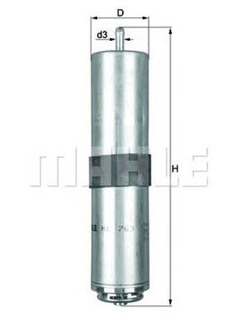 Фільтр паливний bmw 3 e90/x1/x3 20/30d KL763D