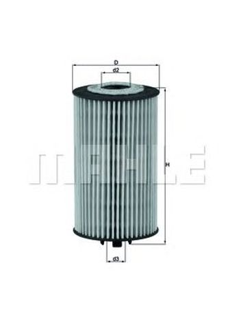 Масляний фільтр двигуна OX401D MAHLE