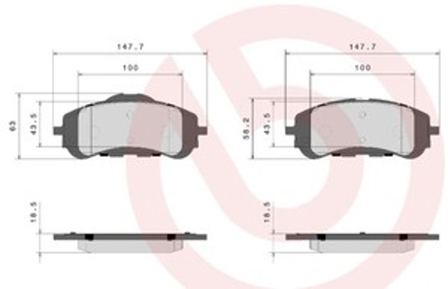 Тормозні колодки P61120 BREMBO