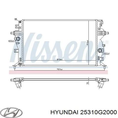 Радіатор основний 25310G2000 HYUNDAI