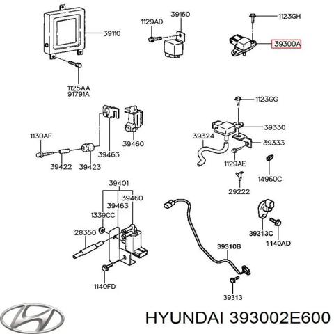 Датчик наддува 393002E600 HYUNDAI