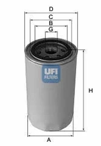 Фільтр масляний 2354600 UFI