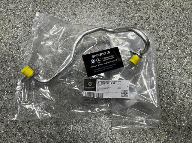 Шланг/патрубок рідинного охолодження турбіни, обратка A2782001851 MERCEDES