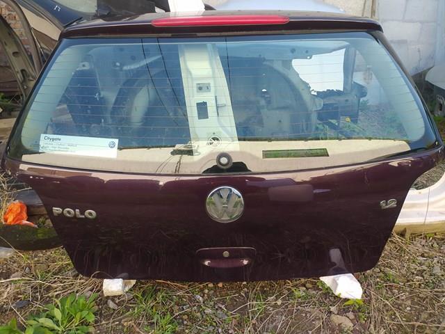 Багажник vw polo 4. (2001-2005г.г.) цвет "баклажан".цена заголую деталь со стеклом. 6Q6827025Q