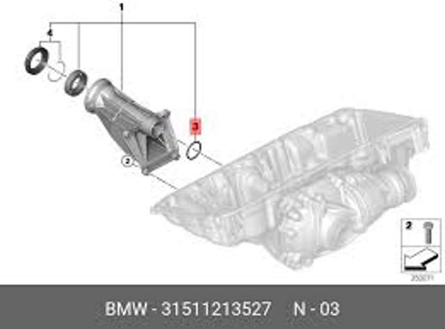 Сальник півосі переднього моста 31511213527 BMW