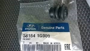 Пильник направляючої супортугальмівного, переднього 581641G000 HYUNDAI